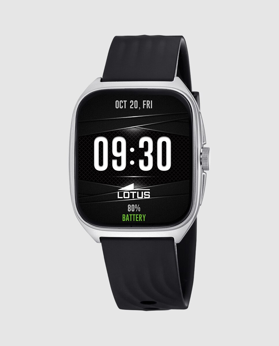 Smartwatch Unissexo 50210/1 Smartime 2nd Gen de Borracha em Preto Preto-1
