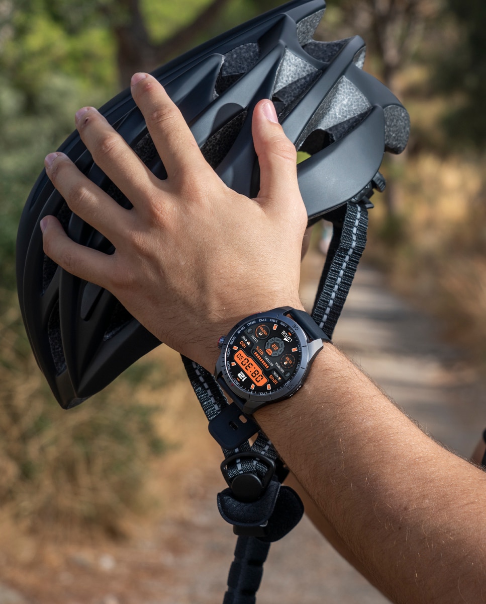 Relógio Smartwatch 50209/1 Smartime 2nd Gen de Borracha em Preto Preto-2