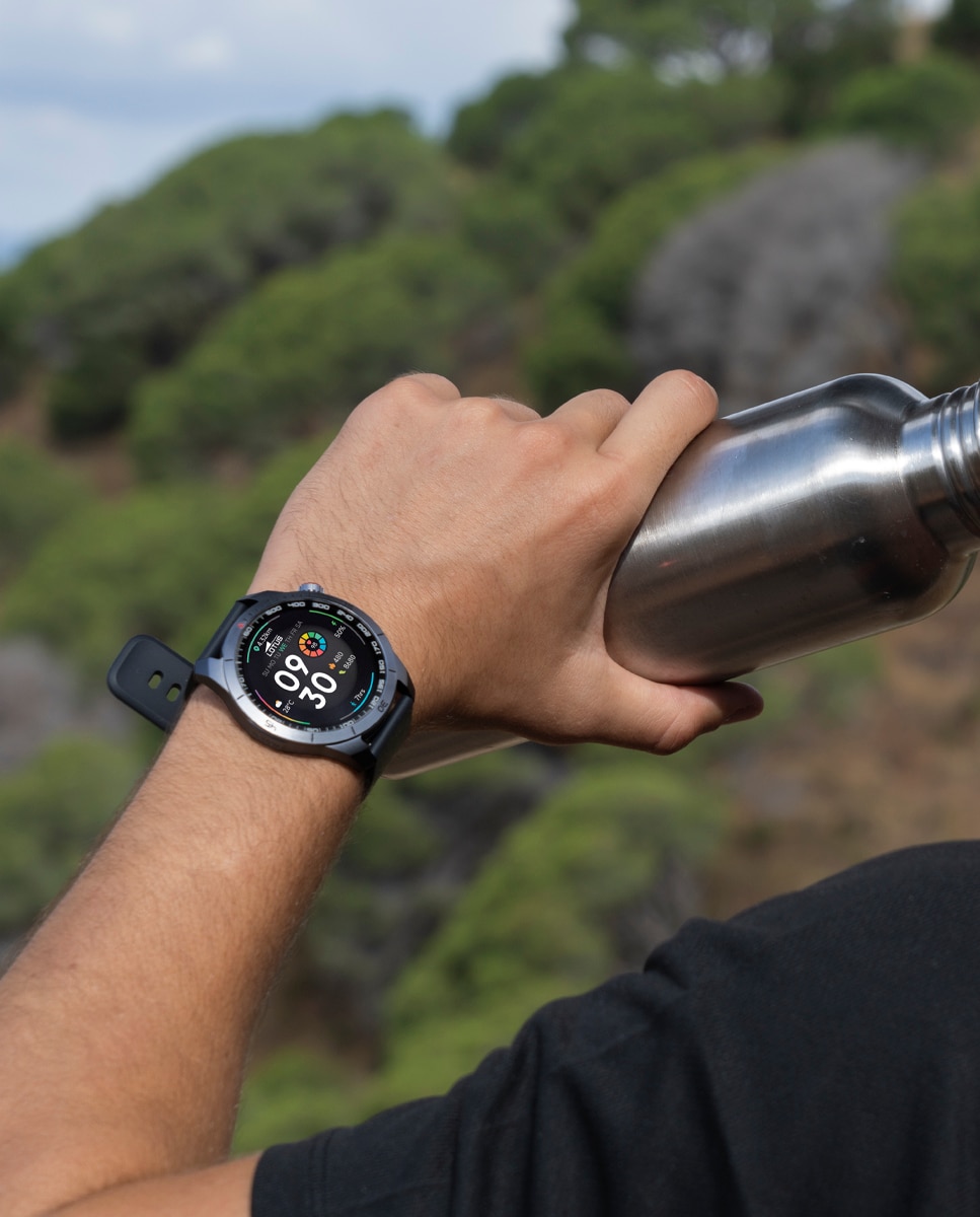Relógio Smartwatch 50209/1 Smartime 2nd Gen de Borracha em Preto Preto-4