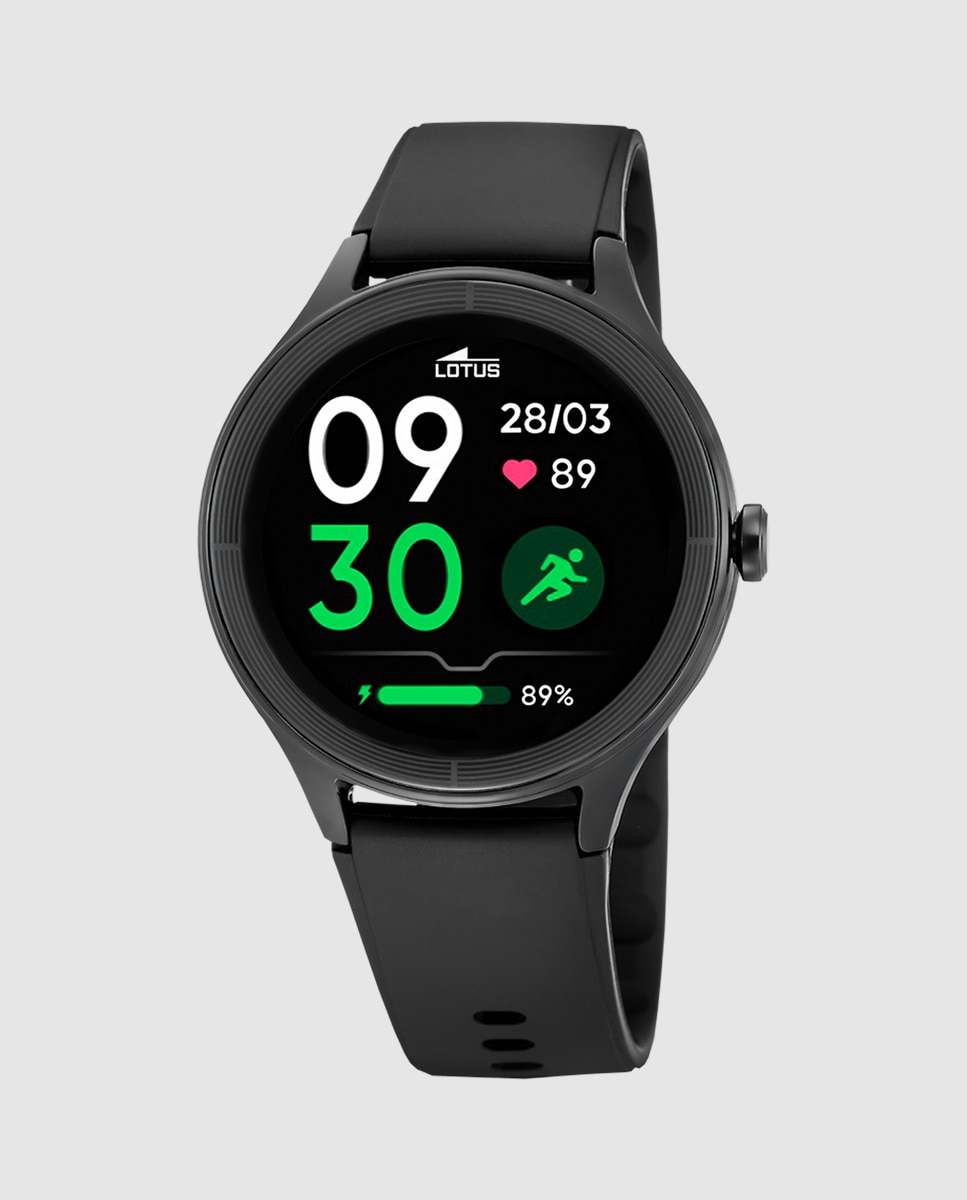 Relógio Smartwatch 50202/1 Smartime 2nd Gen de Borracha em Preto Preto-1
