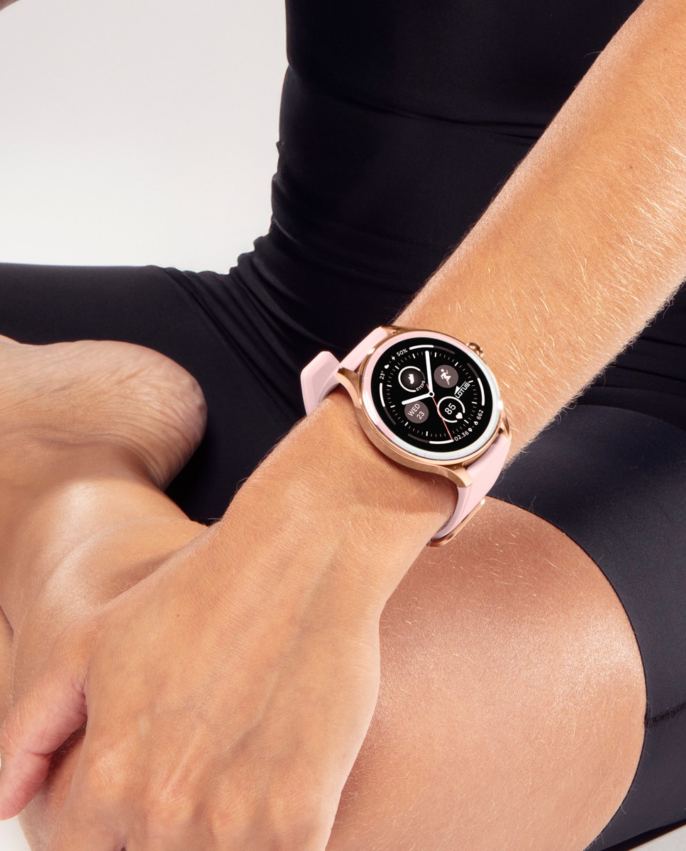 Relógio Smartwatch 50201/1 Smartime 2nd Gen de Borracha em Rosa Rosa-5
