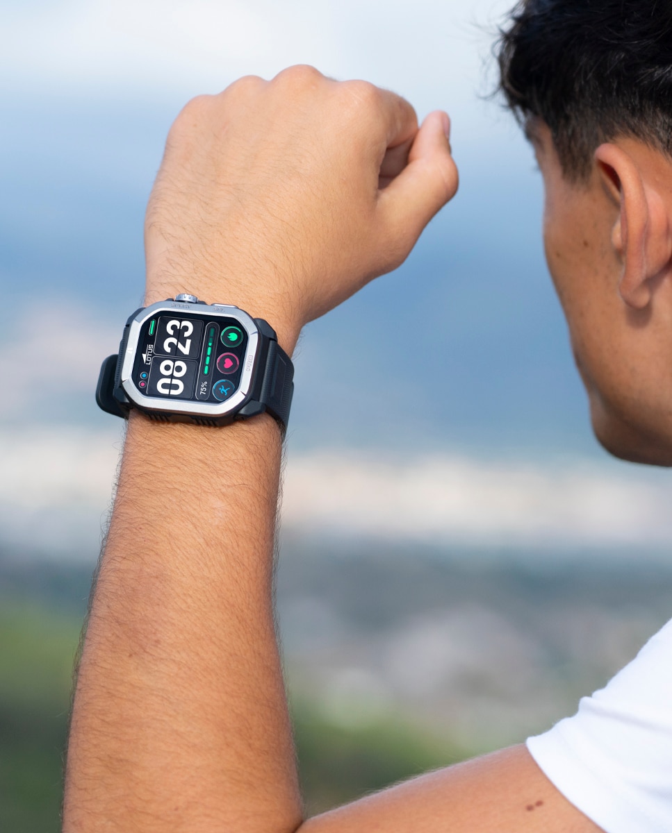 Smartwatch Unissexo 50200/1 Smartime 2nd Gen de Borracha em Preto Preto-6