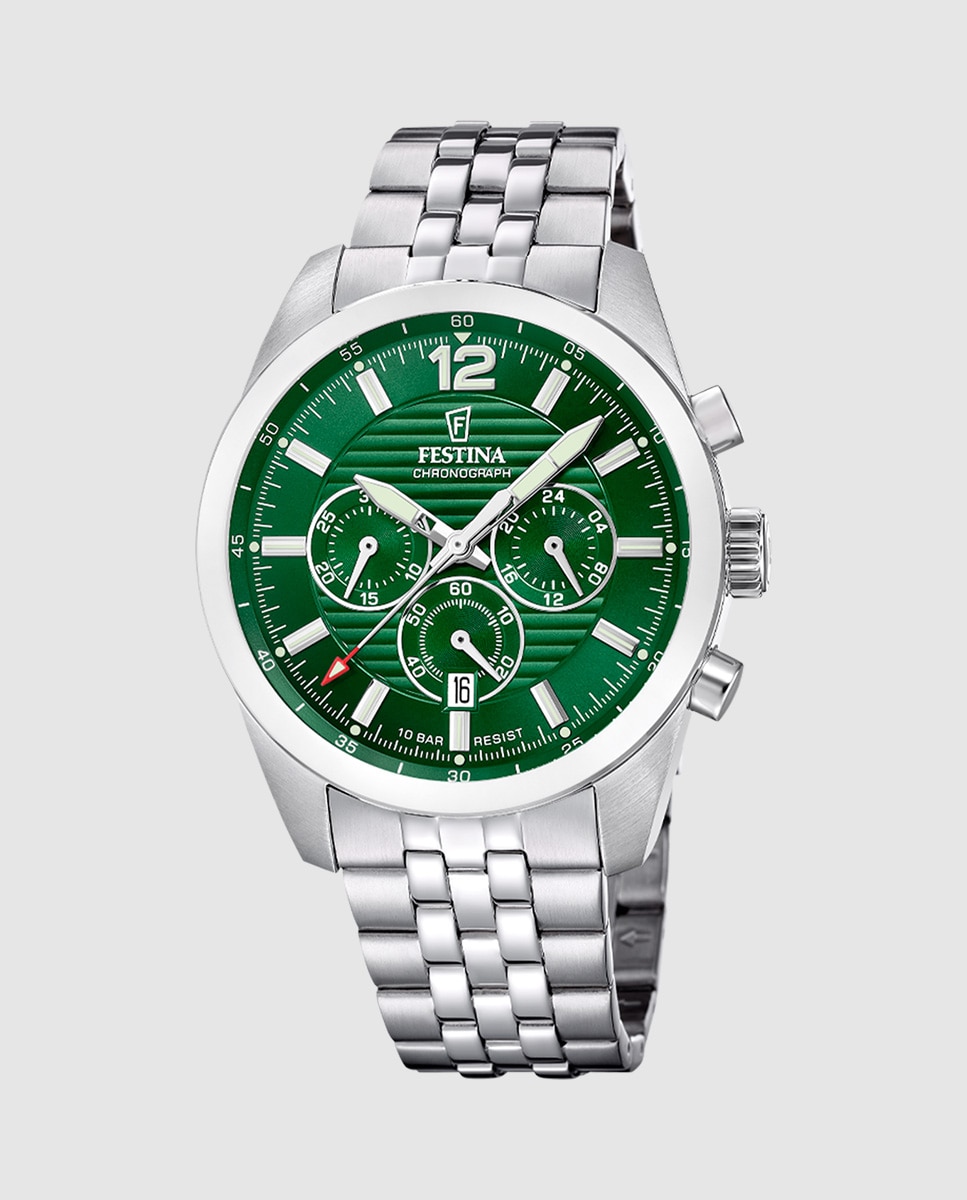 Relógio F20742/2 Timeless Chronograph de Aço Prateado Prata-1