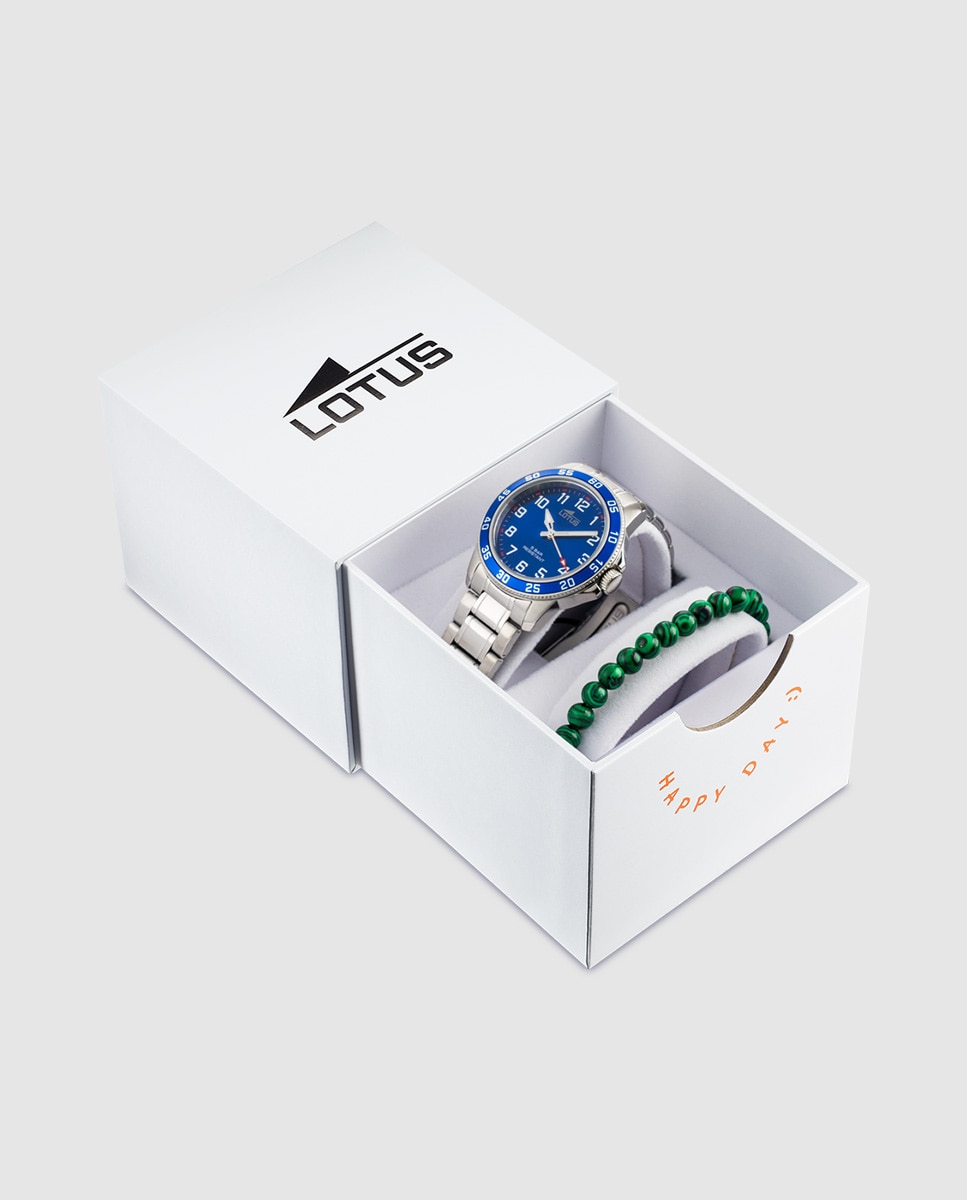Relógio Infantil 18786/6 Junior Collection de Aço Prateado com Pulseira de Oferta Prata mate-1