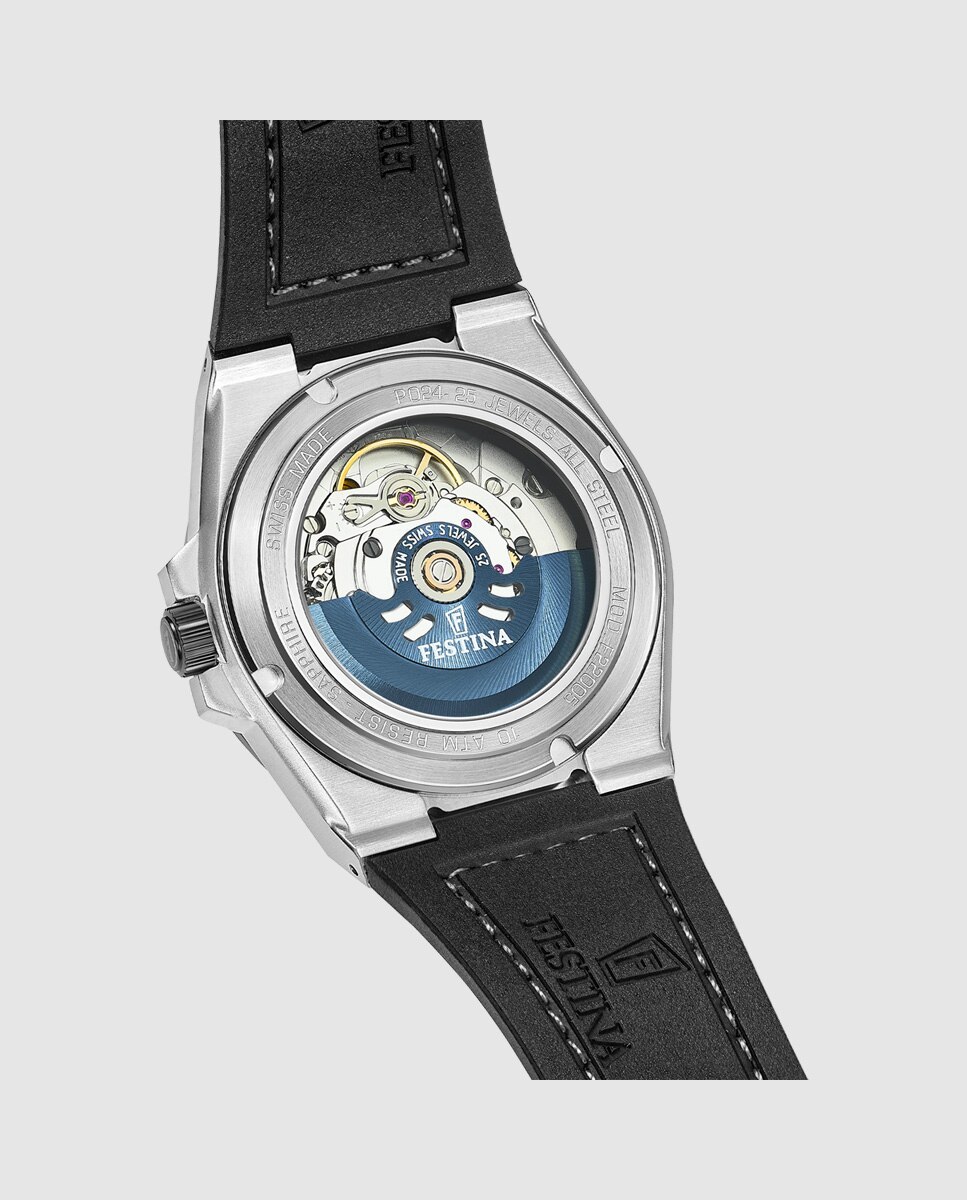 Relógio F22005/2 Automatic de Pele em Azul Azul-2