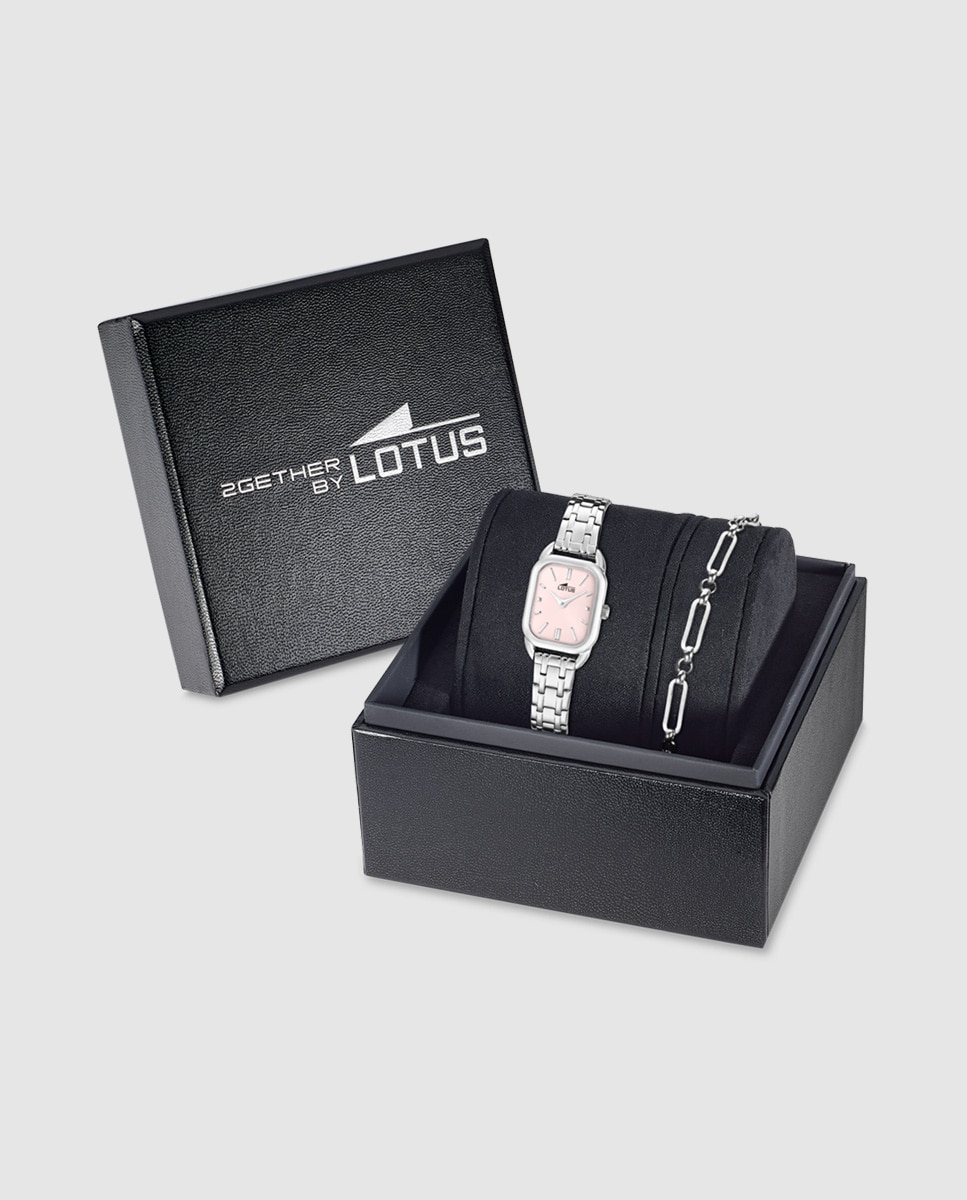 Relógio de Mulher 19039/2 2gether em Aço Prateado com Pulseira de Aço de Presente Prata-1