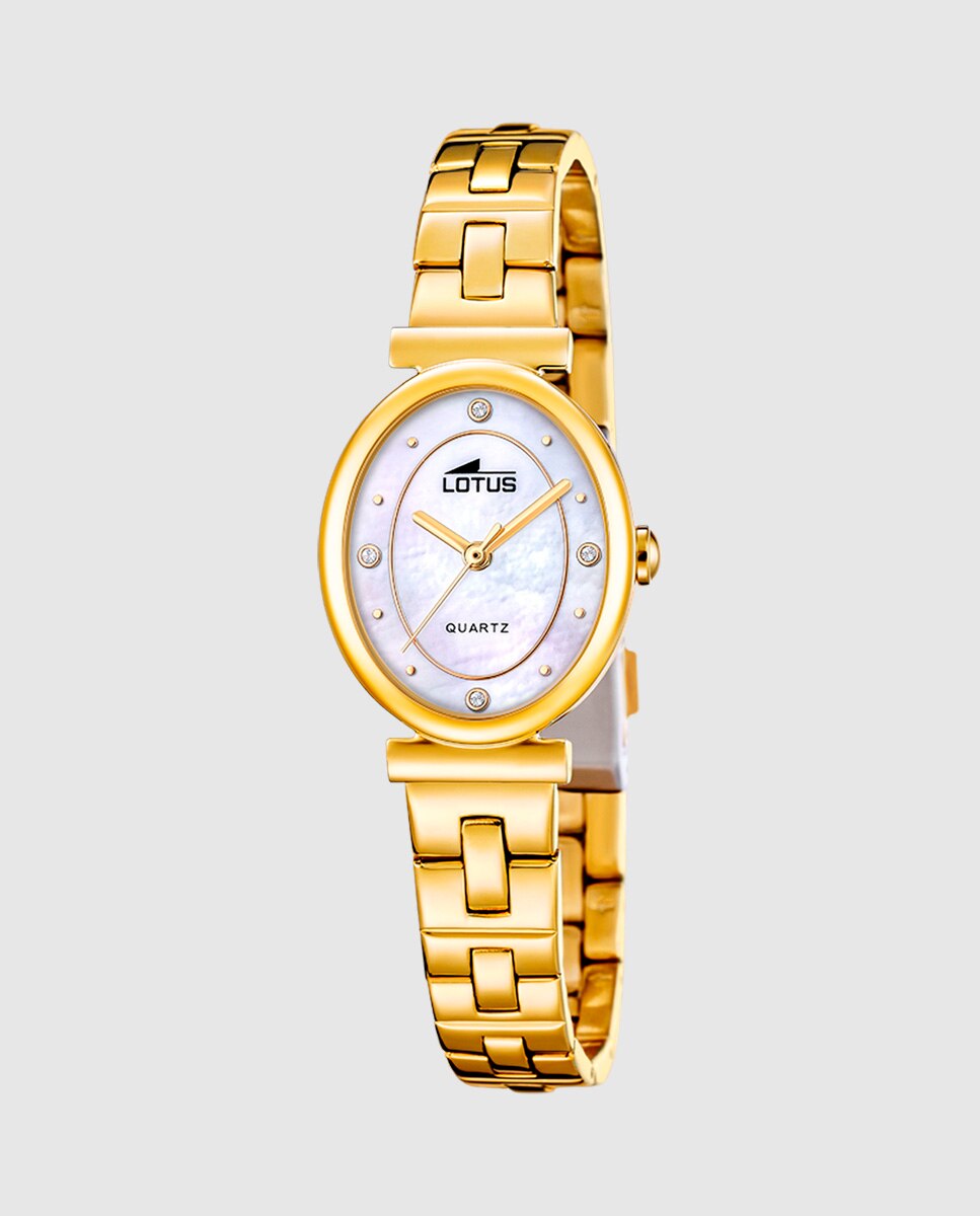 Relógio 19018/1 2gether em Aço Dourado com Pulseira de Aço de Presente Ouro-2