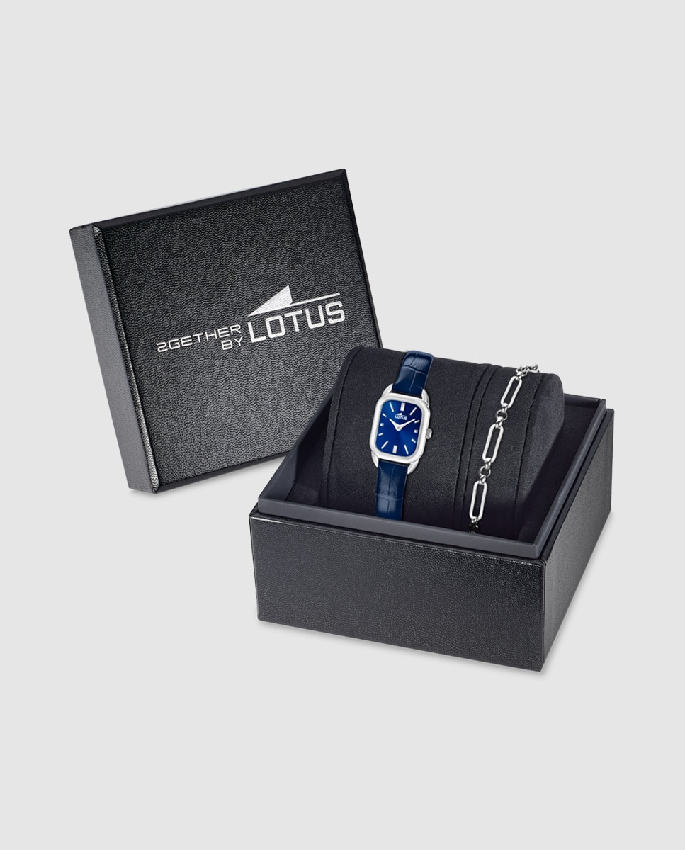 Relógio 19040/3 2gether de Pele Azul com Pulseira de Aço de Oferta Azul-1