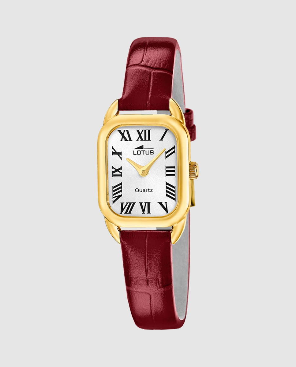 Relógio 19042/1 2gether de Pele em Roxo com Pulseira de Aço de Presente Roxo-2