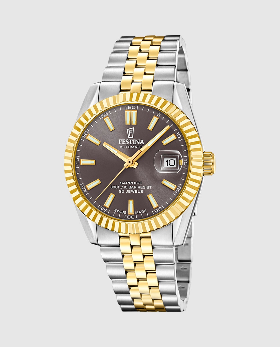 Imagem 0 de Relógio Automático F20091 3 Swiss Made Automático de Aço Multicolor