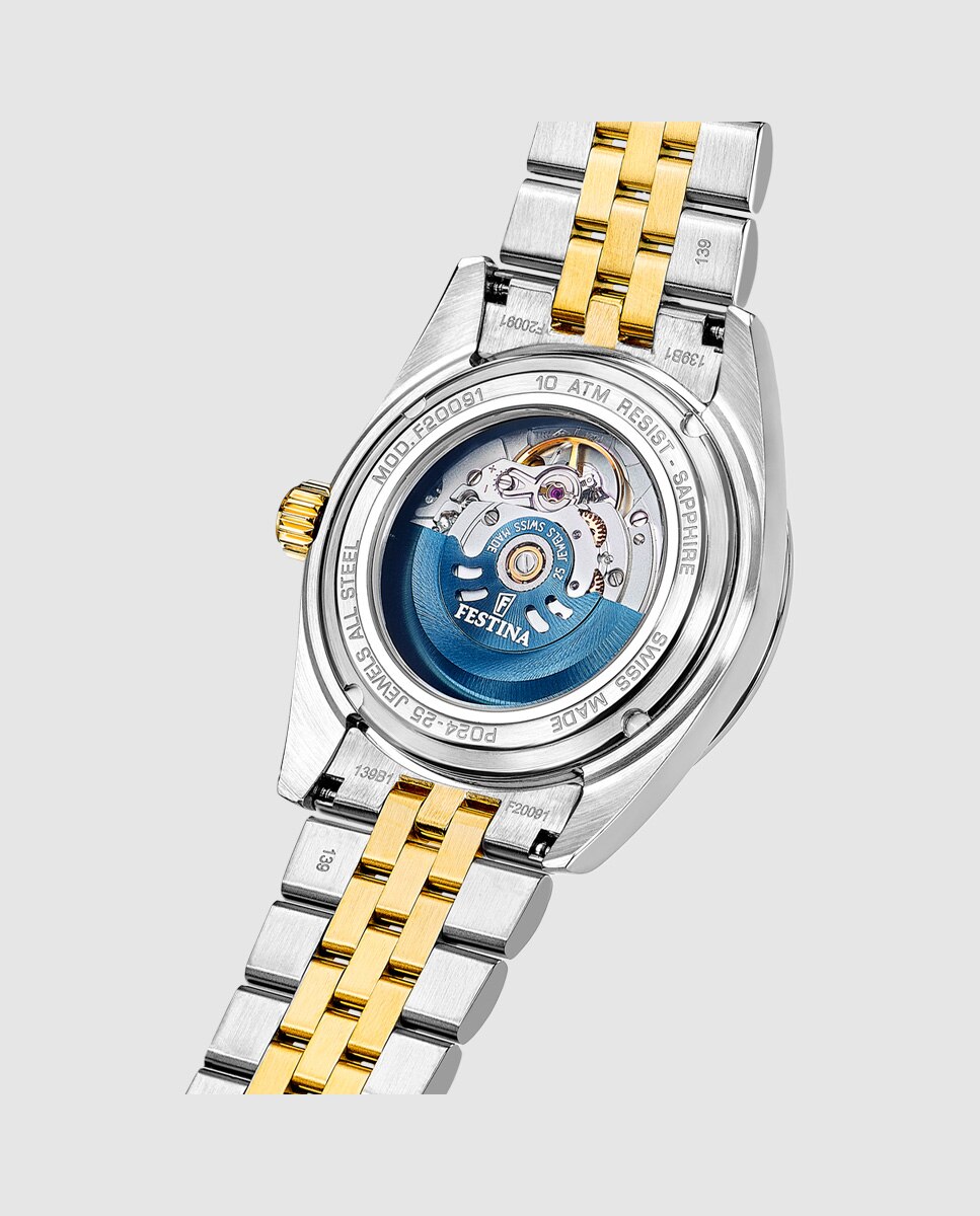 Relógio Automático F20091 3 Swiss Made Automático de Aço Multicolor Multicolor-2