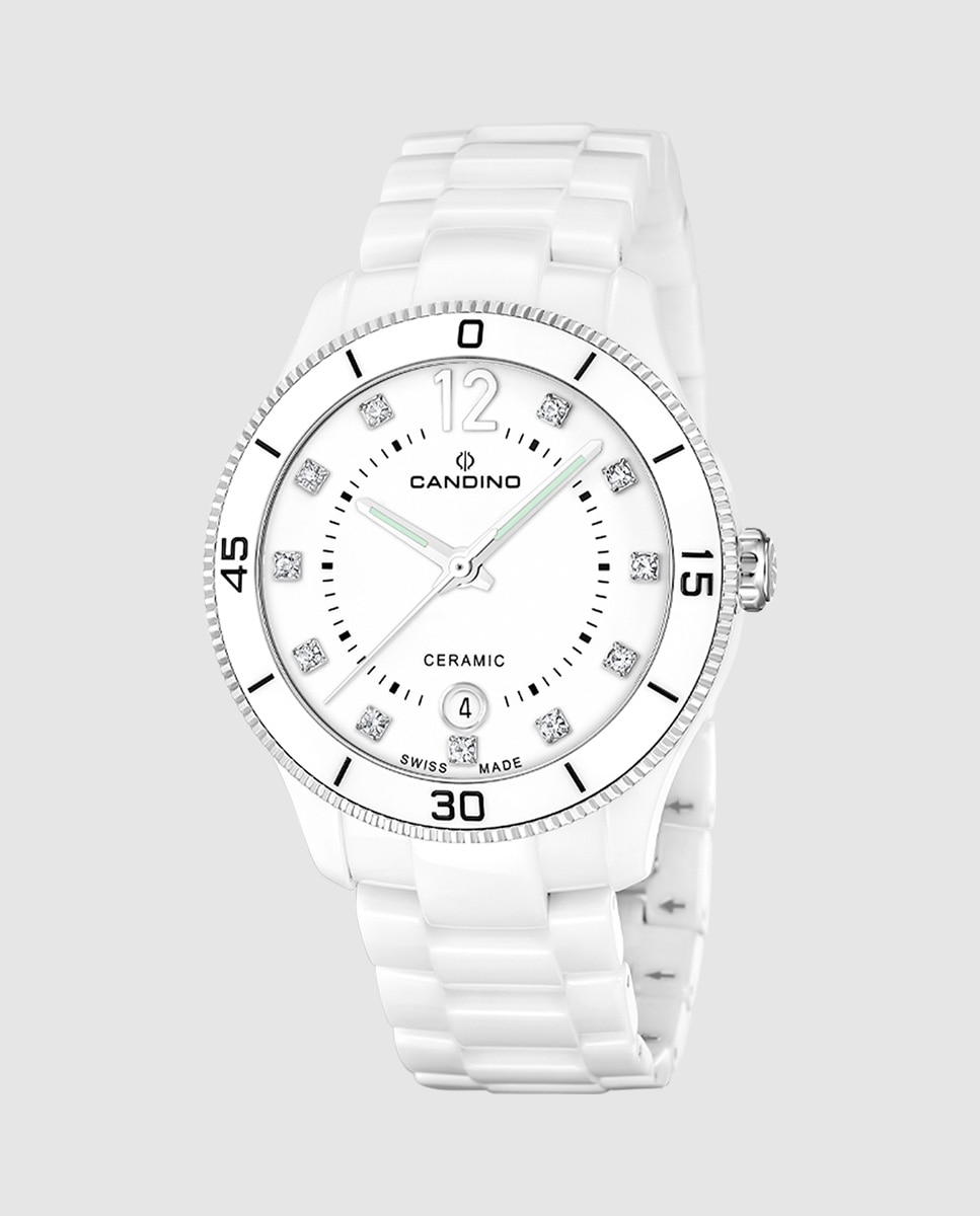 Imagem 0 de Relógio C4794 3 Ceramic de Cerâmica em Branco