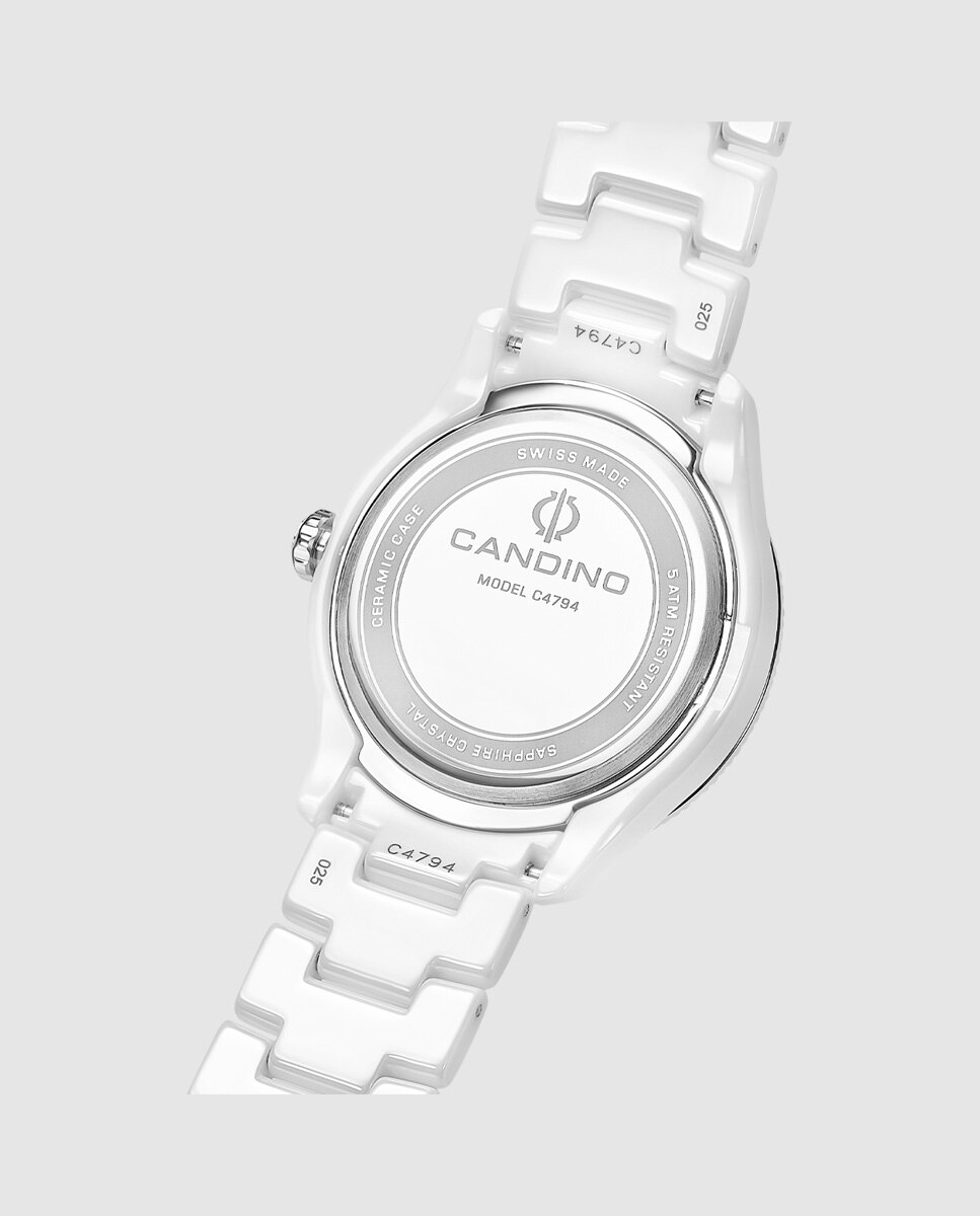 Relógio C4794 3 Ceramic de Cerâmica em Branco Branco-2