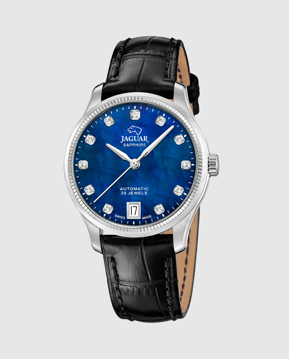 Relógio J1000/5 Swiss Made Automático de Aço Prateado com Bracelete Adicional de Oferta Prata-3