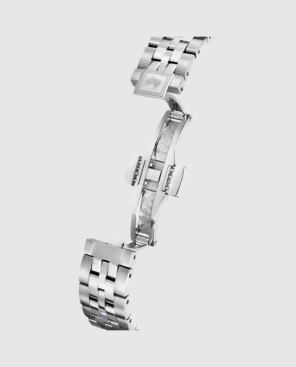 Relógio J1000/5 Swiss Made Automático de Aço Prateado com Bracelete Adicional de Oferta Prata-4