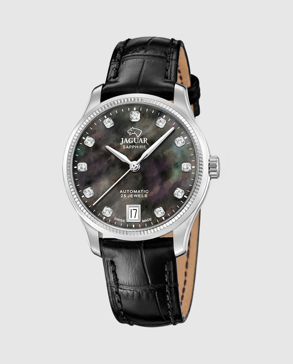 Relógio J1000/6 Swiss Made Automático de Aço Prateado com Bracelete Adicional de Oferta Prata-3