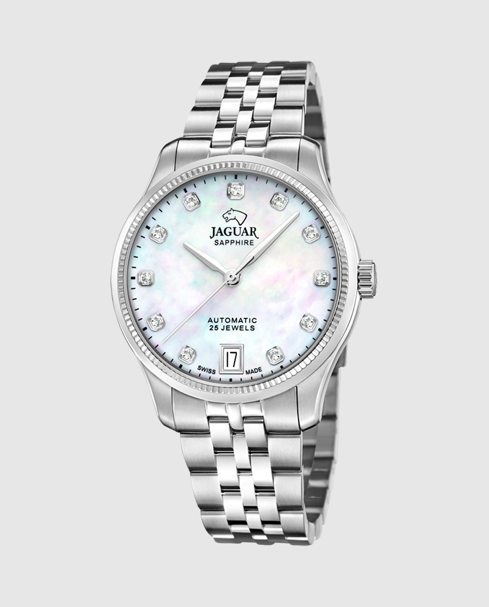 Relógio de Mulher J1000/3 Swiss Made Automático de Aço Prateado com Bracelete Adicional de Oferta Prata-1