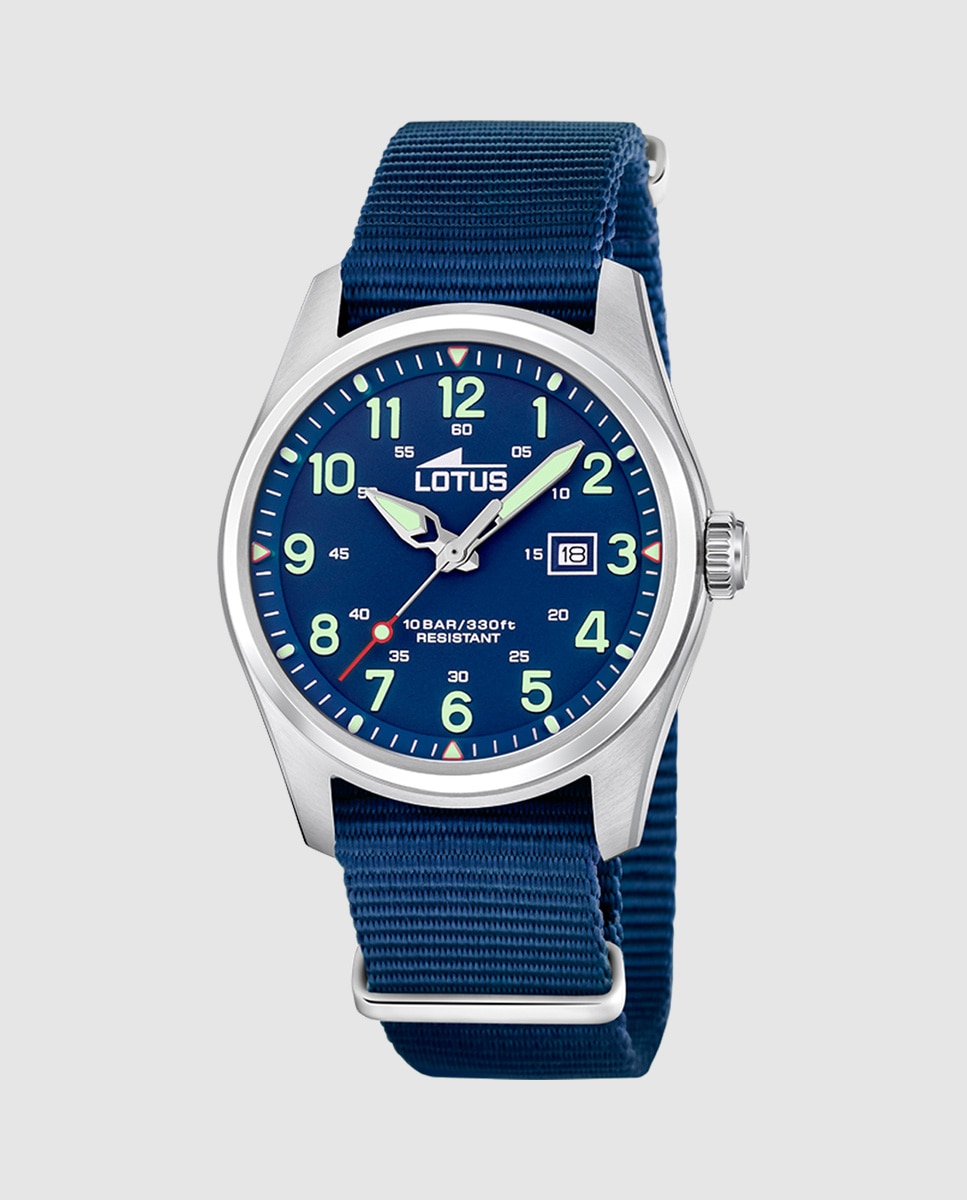 Relógio 19055/2 Minimalist de Têxtil Azul Azul-1
