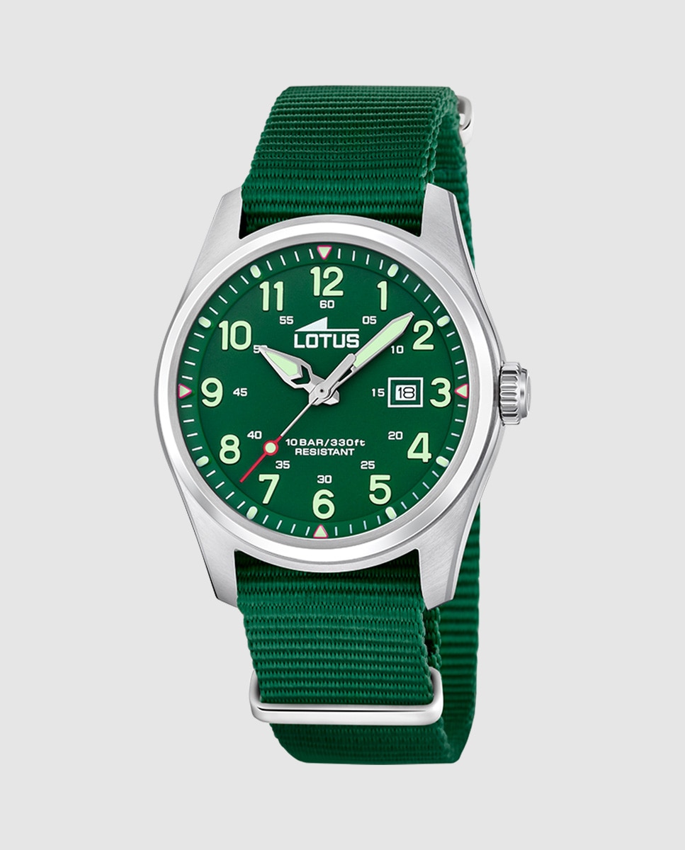 Relógio 19055/3 Minimalist de Têxtil Verde Verde-1