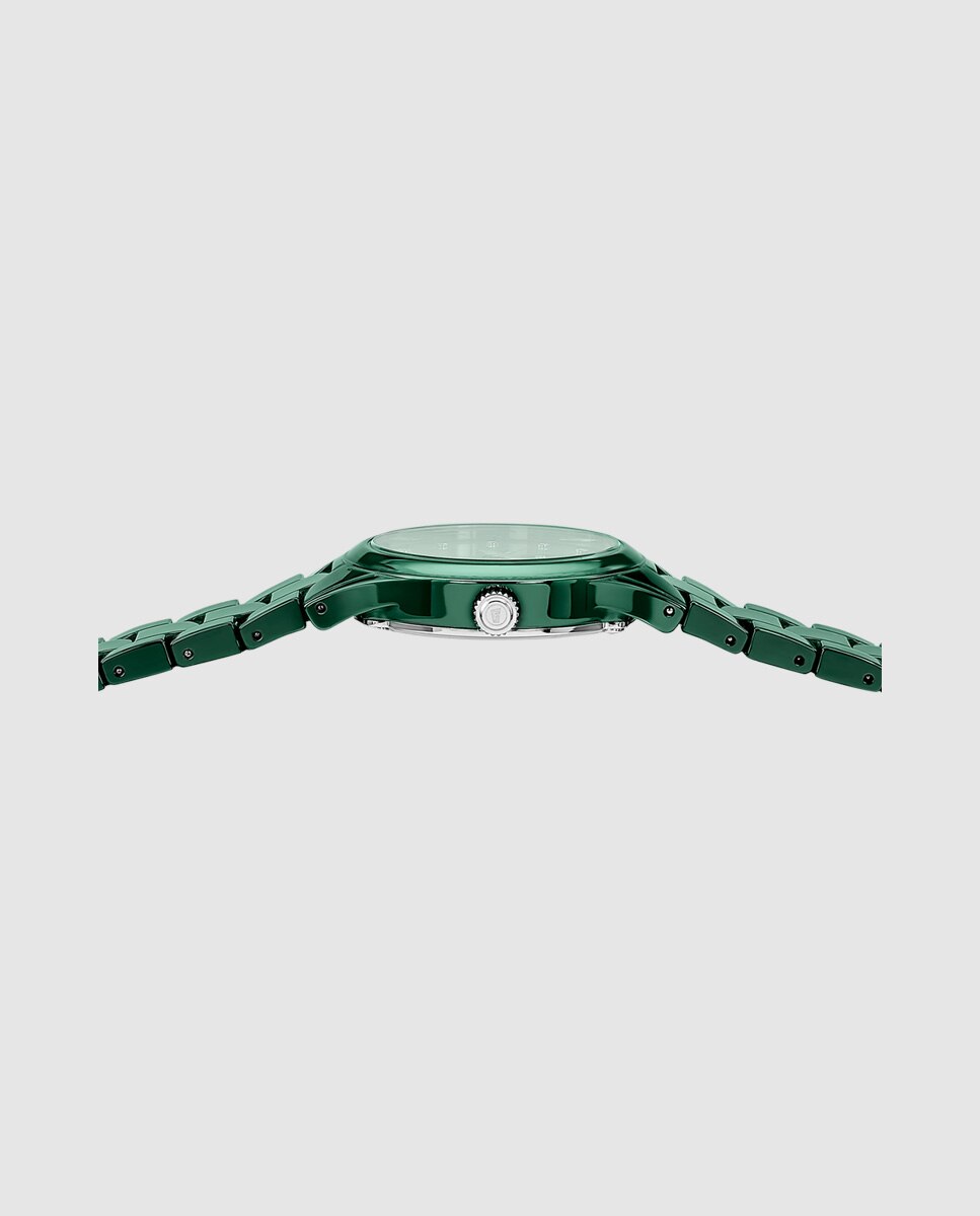 Relógio Analógico F20751 6 Ceramic de Cerâmica em Verde Verde-escuro-3