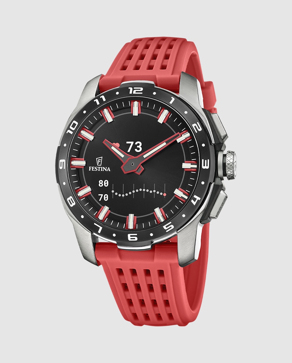 Smartwatch F23305 4 Connected Full D de Borracha em Vermelho Vermelho-1