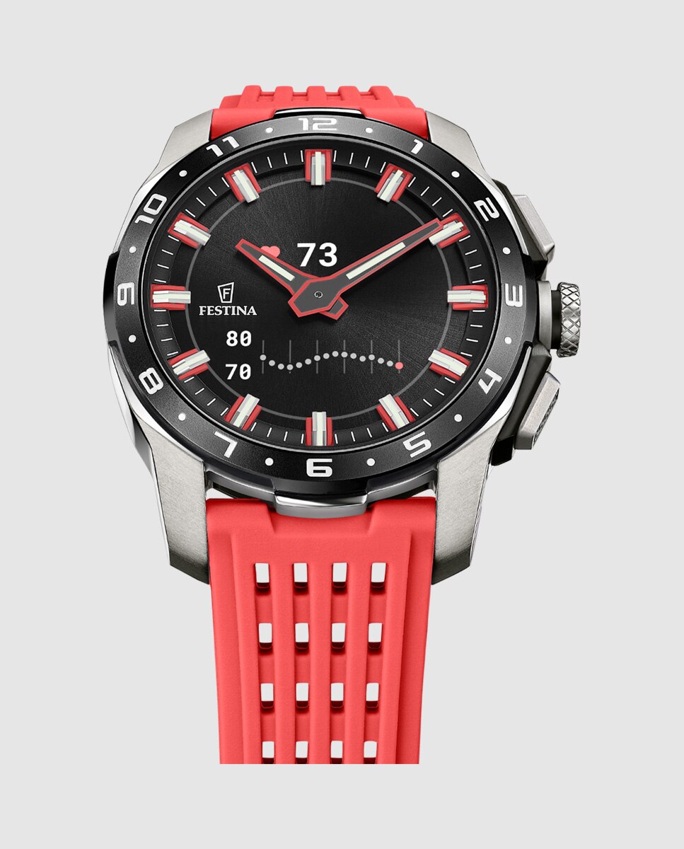 Smartwatch F23305 4 Connected Full D de Borracha em Vermelho Vermelho-3