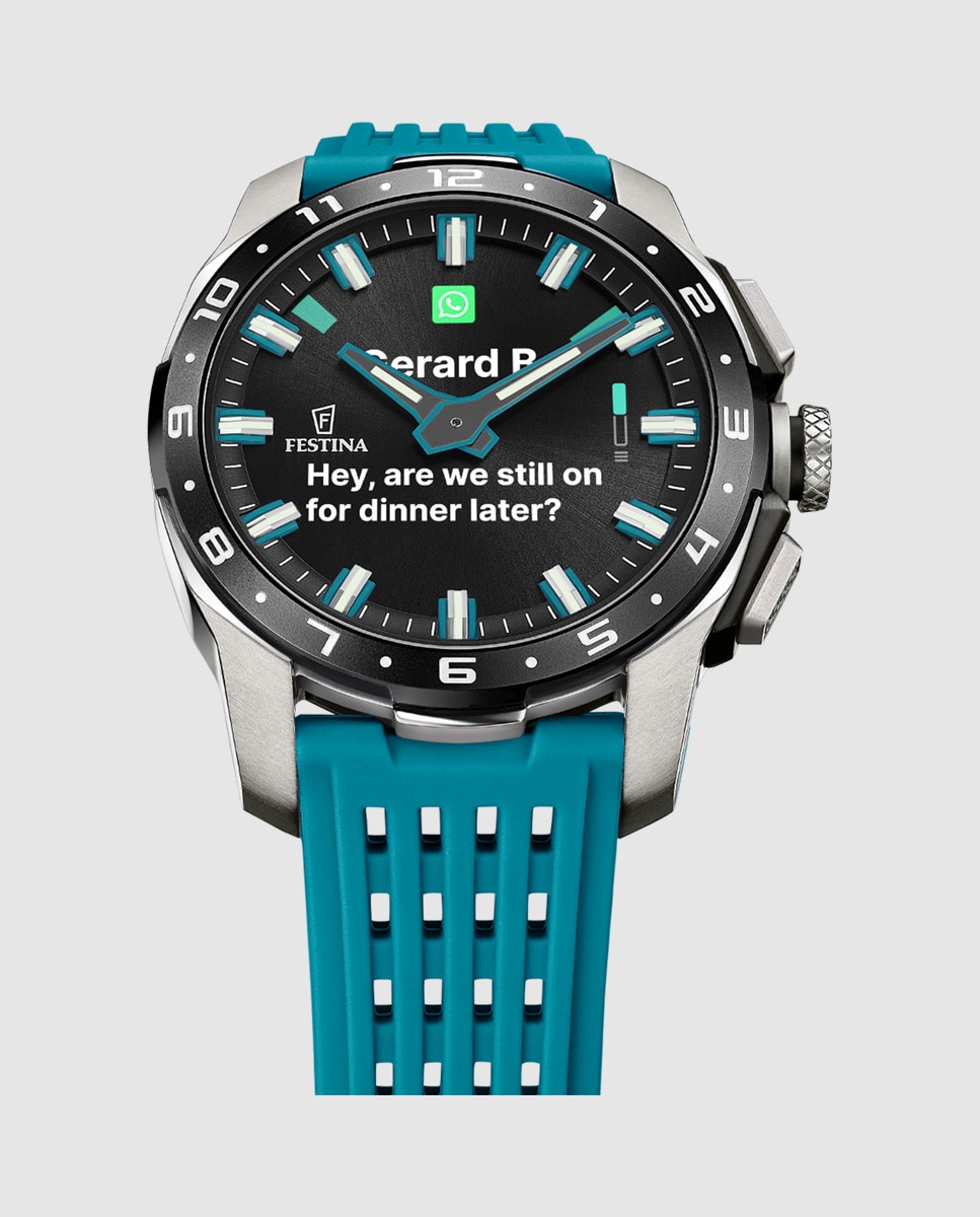 Smartwatch F23305 5 Connected Full D de Borracha em Azul Azul-3