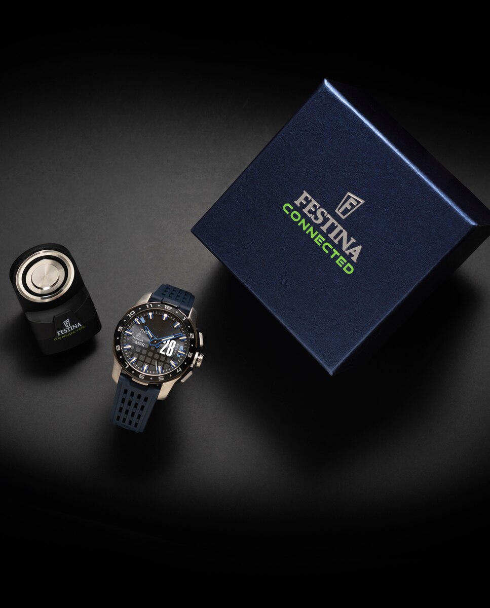 Smartwatch F23305 3 Connected Full D de Borracha em Azul Azul-6