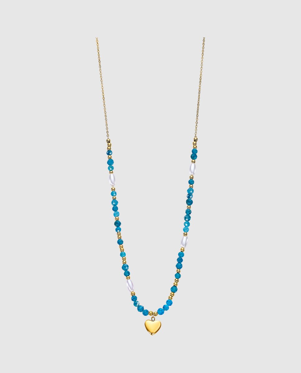 Colar Lotus Style Ls2553-1/1 Essentials com Acabamento Brilhante e Abalorios de Formas Diferentes Multicolor-1