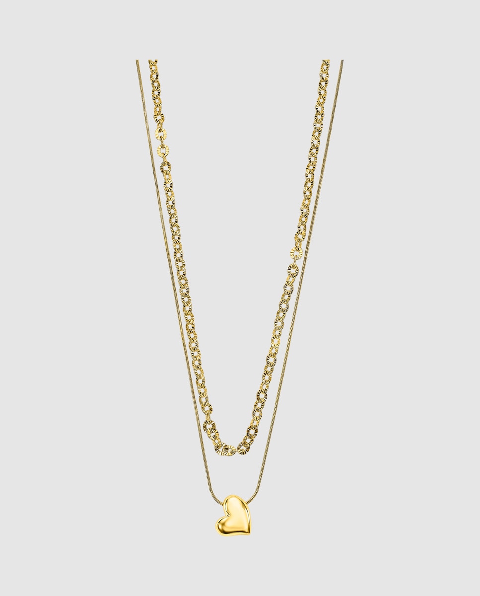 Imagem 0 de Colar Lotus Style Ls2554-1/2 Essentials com Acabamento Brilhante e Motivo Coração