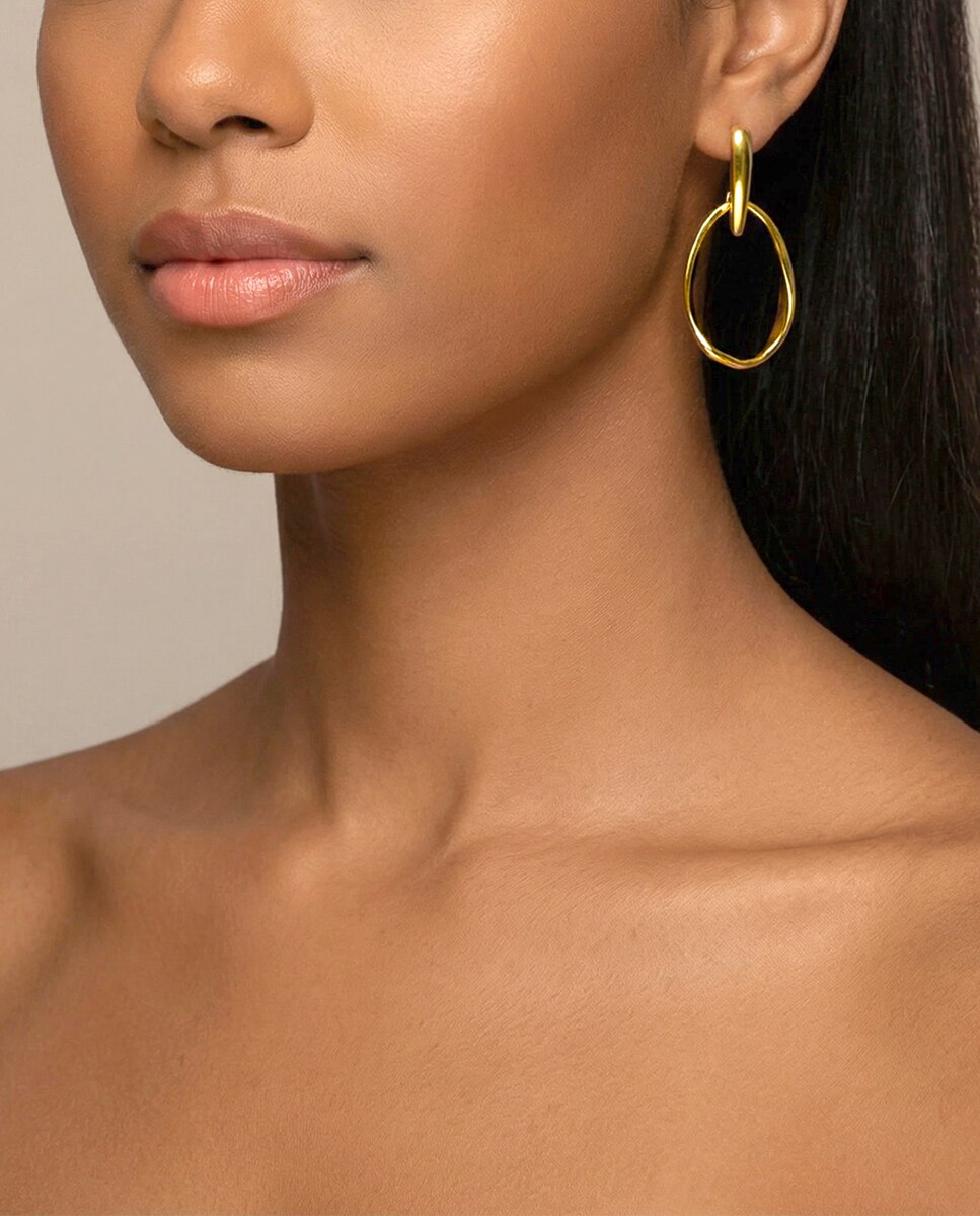 Brincos Lotus Style Ls2565-4/2 Urban Woman com Acabamento Brilhante Ouro-3