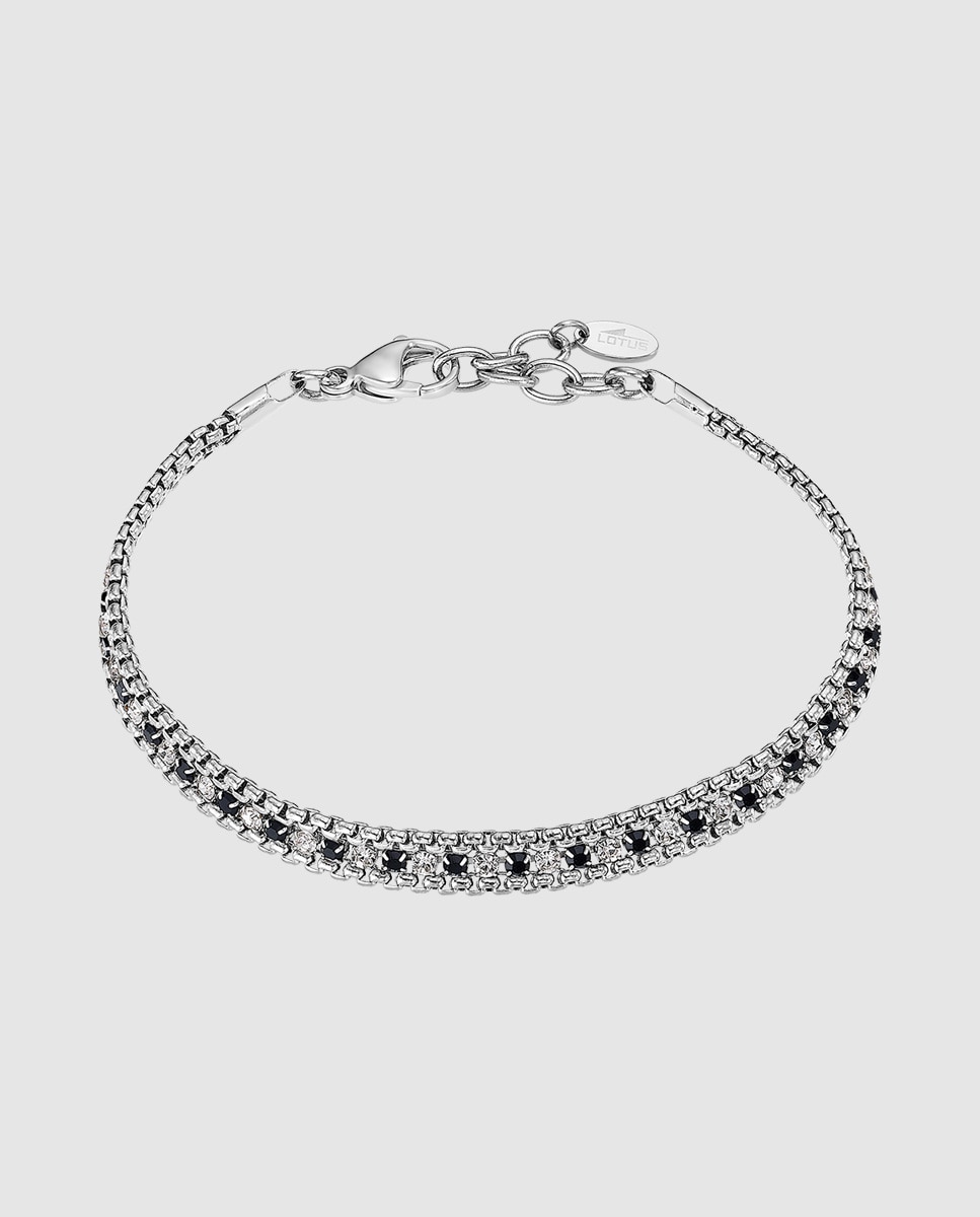 Pulseira de Corrente Lotus Style Ls2568-2 3 Iconic com Acabamento Brilhante Prata-1
