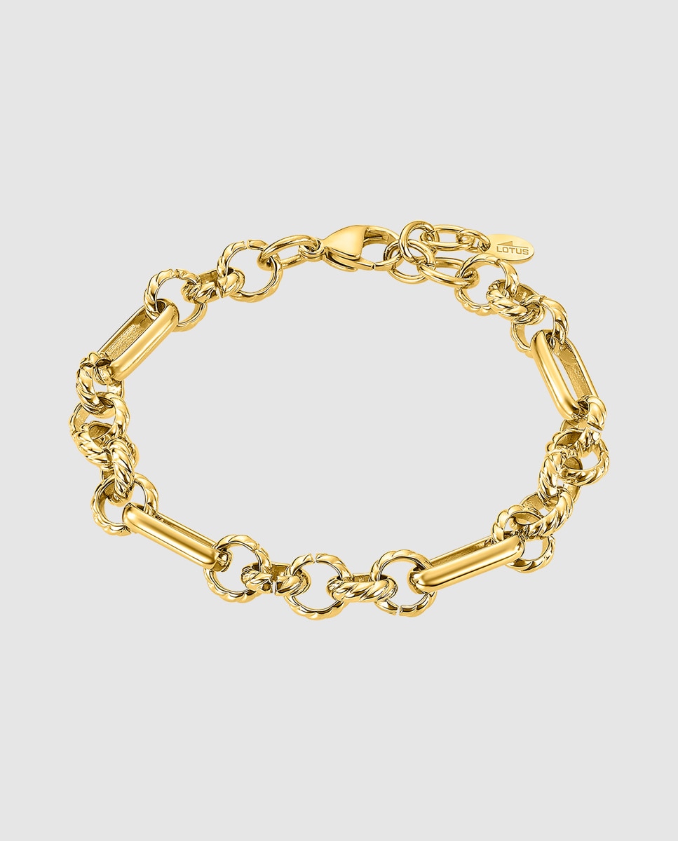 Pulseira de Elos Lotus Style Ls2579-2 2 Urban Woman com Acabamento Brilhante Ouro-1
