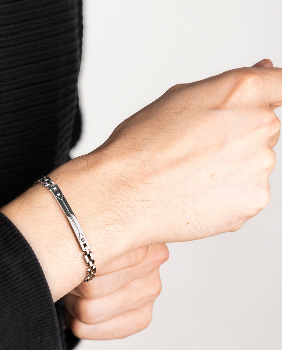 Pulseira Lotus Style Ls2595-2/1 Urban Man de Aço Inoxidável com Acabamento Brilhante Prata-2