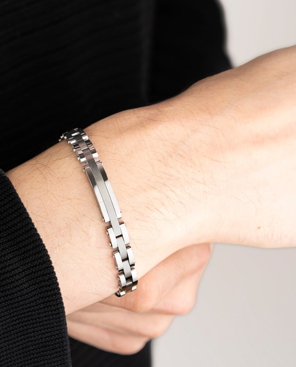 Pulseira Lotus Style Ls2596-2/1 Men Basic de Aço Inoxidável Prata-2