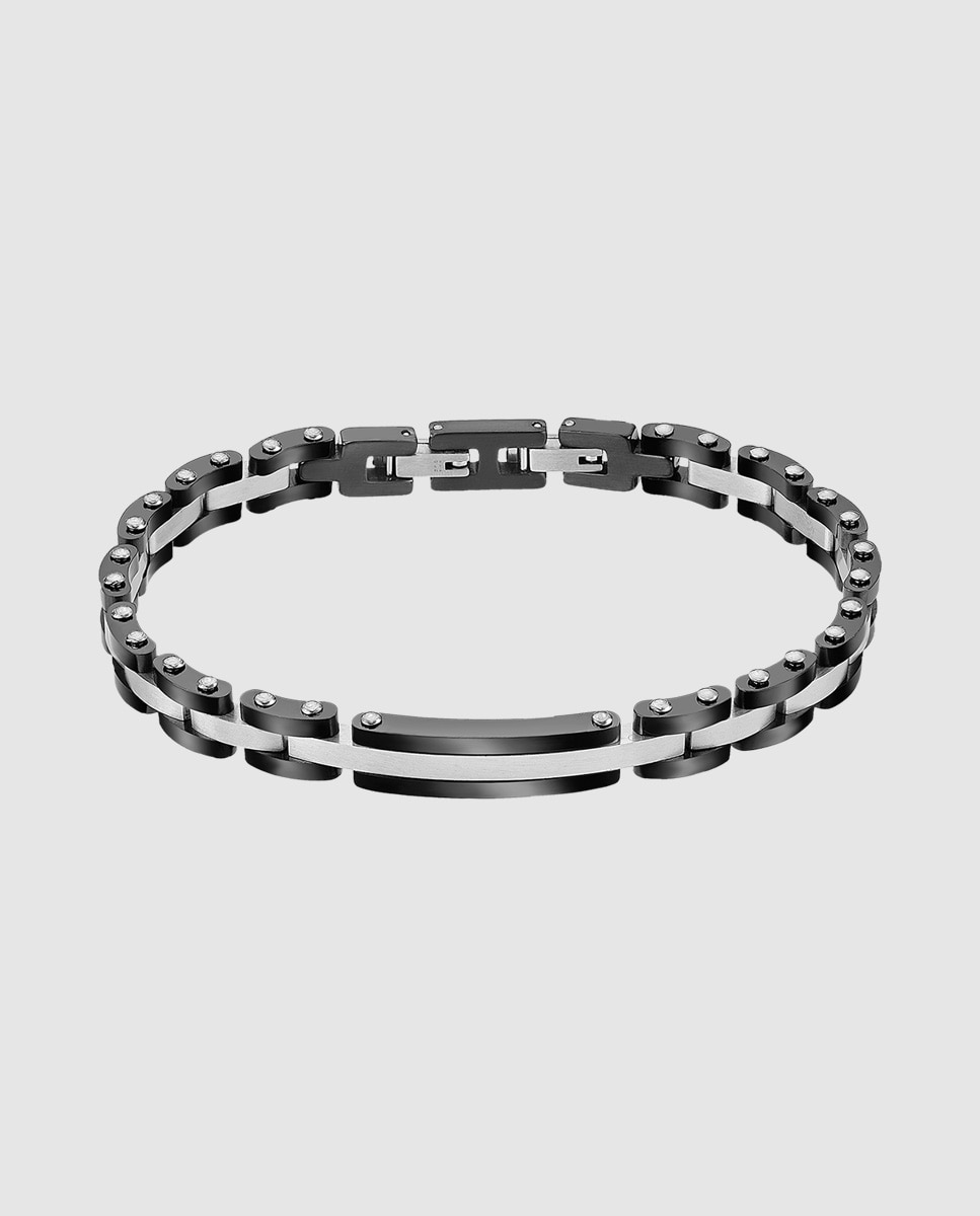 Pulseira Lotus Style Ls2596-2/2 Men Basic de Aço Inoxidável Preto / Prata-1
