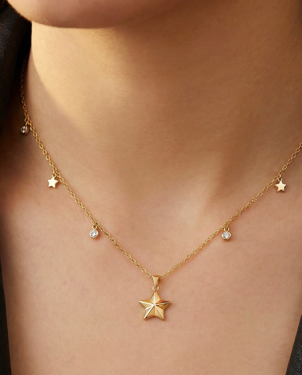 Colar Lotus Style Ls2599-1/2 Essentials com Acabamento Brilhante Ouro-2