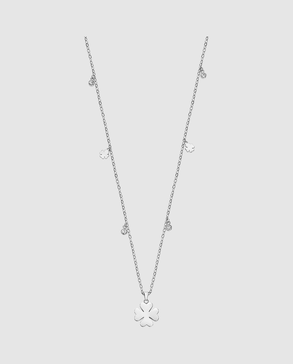Colar Lotus Style Ls2601-1/1 Essentials com Acabamento Brilhante Prata-1