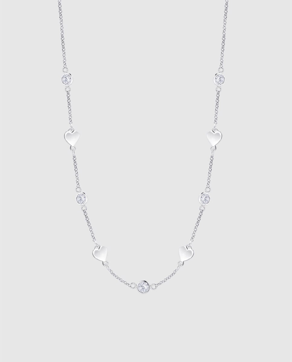 Colar Lotus Silver Lp3924-1 1 Moments de Prata com Acabamento Brilhante e Zircónios Prata-1