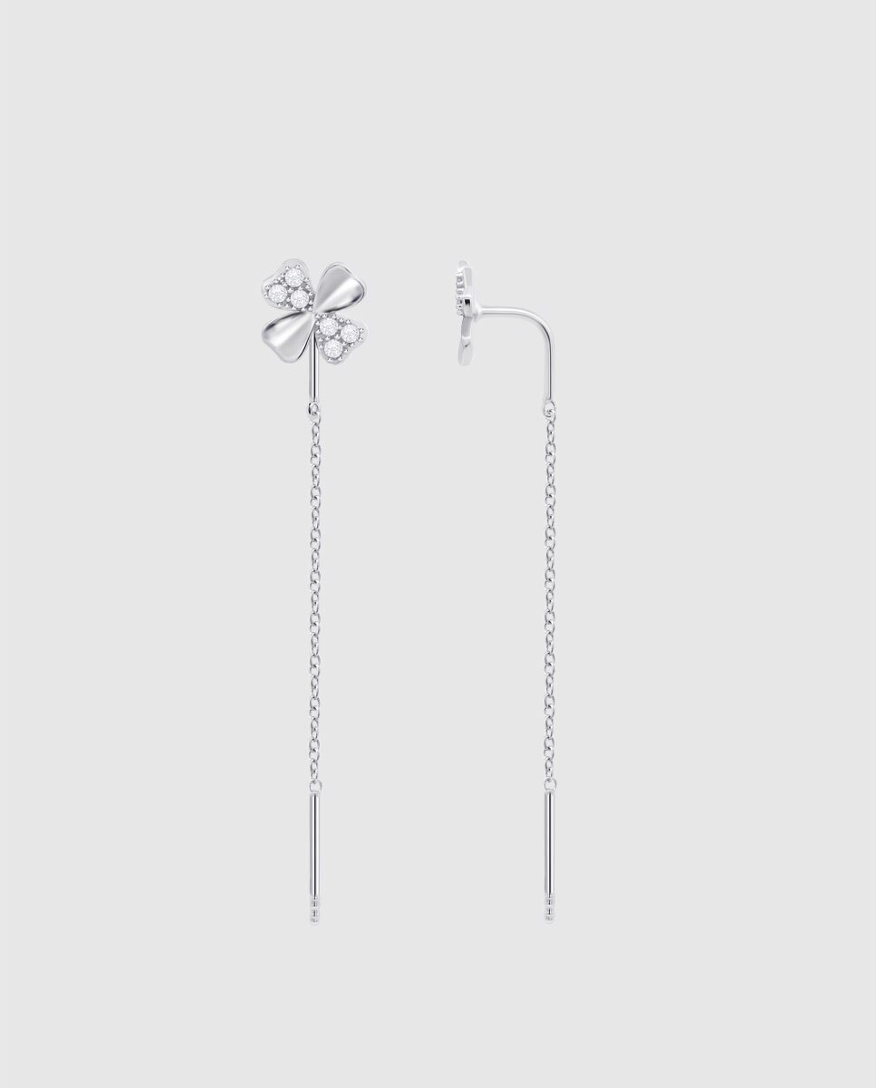 Brincos Lotus Silver Lp3108-4/3 Mystic de Prata com Acabamento Brilhante e Zircónias Prata-2