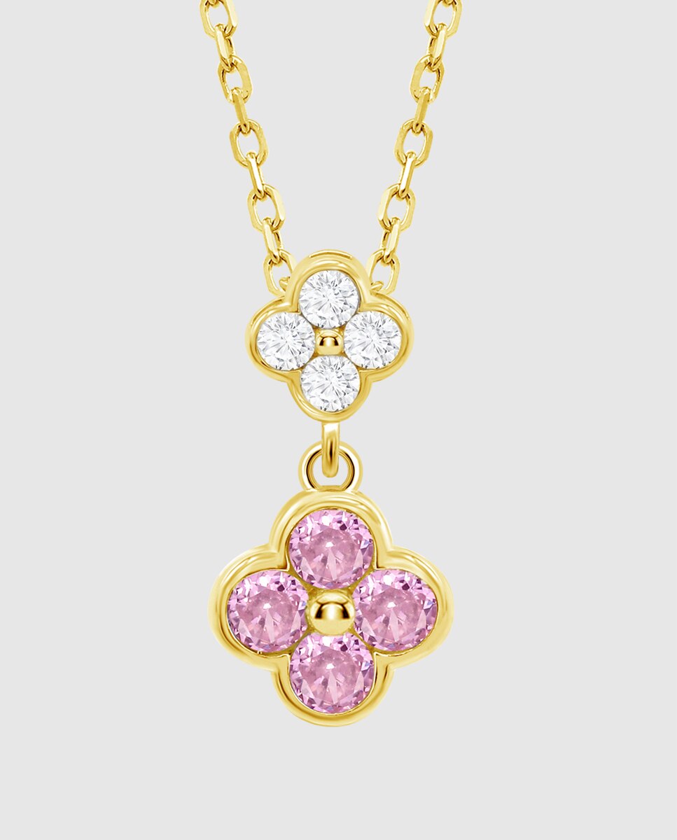 Corrente com Pendentes Lotus Silver Lp3932-1 2 Trendy de Prata com Acabamento Brilhante Ouro-2