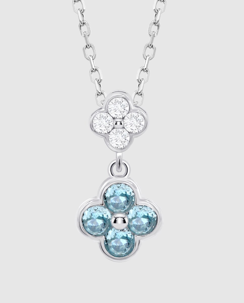 Corrente com Pendentes Lotus Silver Lp3932-1 1 Trendy de Prata com Acabamento Brilhante Prata-2