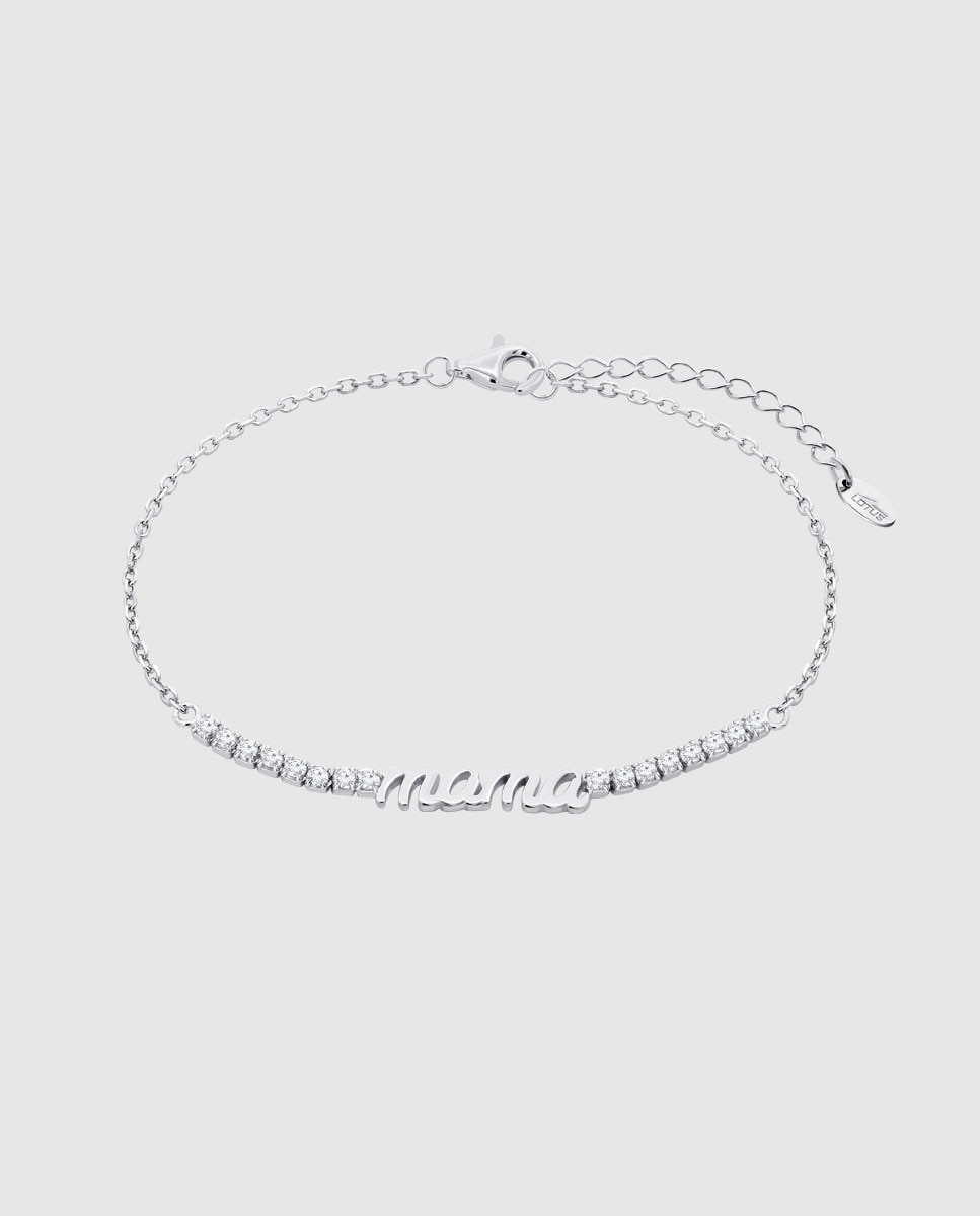 Imagem 0 de Pulseira Lotus Silver Lp3943-2/1 Mother's Love de Prata com Acabamento Brilhante e Motivo Mamã