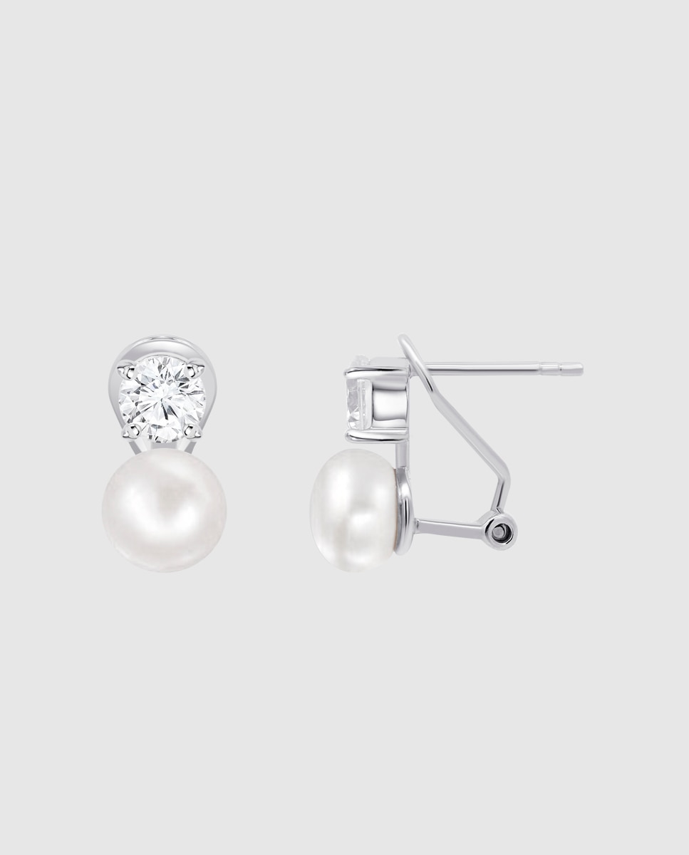 Brincos Lotus Silver Lp3946-4/1 Pearls de Prata com Acabamento Brilhante Prata-2
