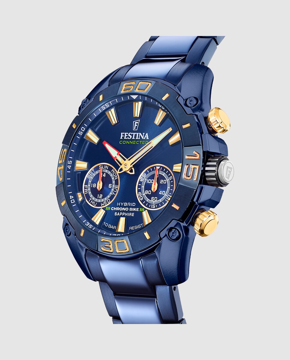 Smartwatch F20547 2 Connected de Aço Azul-4