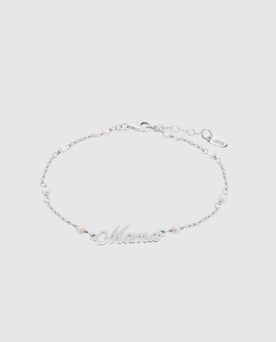 Imagem 0 de Pulseira Lotus Silver Lp3949-2/1 Mother's Love de Prata com Acabamento Brilhante e Motivo Mãe
