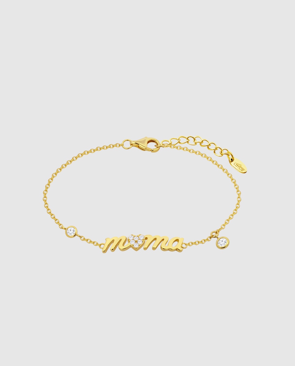 Imagem 0 de Pulseira Lotus Silver Lp3948-2/2 Mother's Love de Prata com Acabamento Brilhante e Motivo Mamã