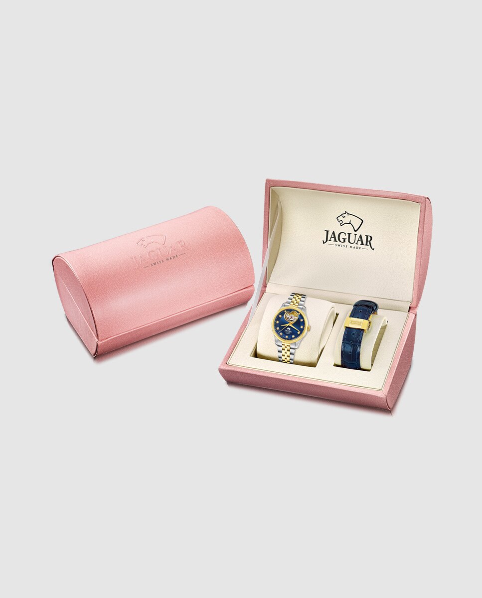 Relógio de Mulher J995/6 Swiss Made Automático de Aço Multicolor com Bracelete Adicional de Oferta Multicolor-2