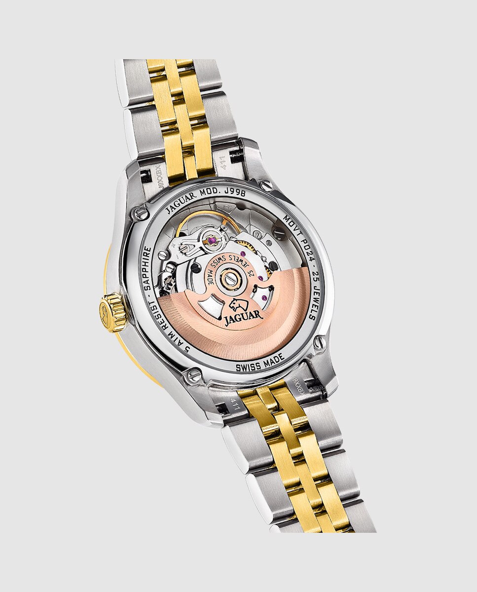 Relógio de Mulher J995/6 Swiss Made Automático de Aço Multicolor com Bracelete Adicional de Oferta Multicolor-5