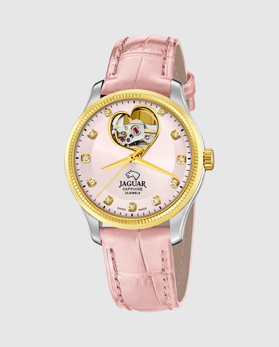 Relógio J995/5 Swiss Made Automático de Aço Multicolor com Bracelete Adicional de Presente Multicolor-3